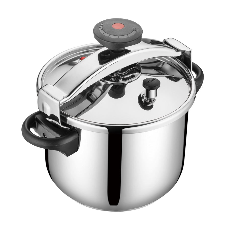 Autocuiseur à Baïonnette KITCHEN MOVE ILLICO 24cm 8L Inox Avec Panier Cuisson - Silver